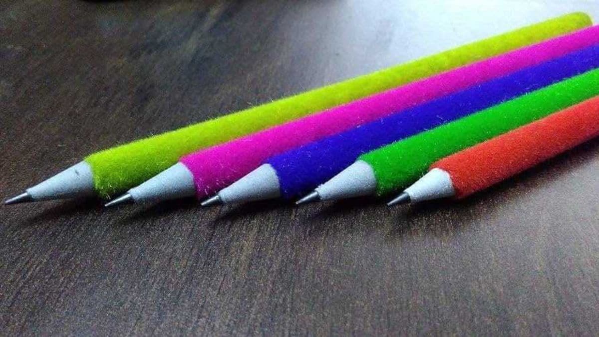 Beautiful Velvet Pencils In A Frame