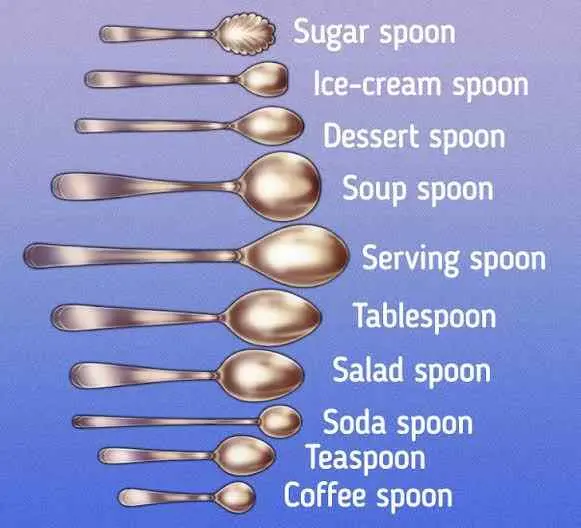 Different Type Of Spoon