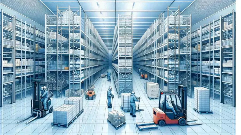 Machines Working Inside A Cold Storage | Cold Storage Business